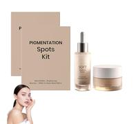 Evendra Pigmentation Spots Kit, Brightening Booster Serum 30ml For Even Tone 30g, Hydrating & Refreshing Skincare Kit, Soothing and Skin Tone Supporting for All Skin（2）