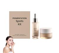 Evendra Pigmentation Spots Kit, Brightening Booster Serum 30ml For Even Tone 30g, Hydrating & Refreshing Skincare Kit, Soothing and Skin Tone Supporting for All Skin（1）