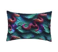 Evengigy 3D Magical Dragon Scales Pattern print Throw Pillow Case Cushion Cover home Decor Pillowcases Pillow Cover Fit 30x45cm