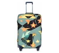 Evengigy Atomic Stars Retro Pattern Print Luggage Cover Suitcase Cover Travel Protector Baggage Fits18-32 Inch Luggage