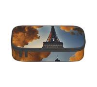 Evengigy Beautiful Eiffel Tower Paris Print Pencil Case Pencil Bag Pouch,Portable Desigh,Women Travel Makeup Bag, Purse