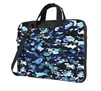 Evengigy Blue Camouflage Print print Laptop Bag for Women men Cute Laptop Messenger Bag for Work College