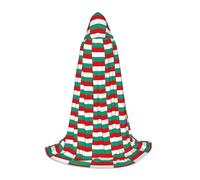 Evengigy Bulgarian Flag print Hooded Cape For Teenagers Halloween Hooded Cloak, children Cosplay Cloak Robe