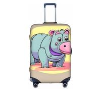 Evengigy Cartoon Hippo Print Luggage Cover Suitcase Cover Travel Protector Baggage Fits18-32 Inch Luggage