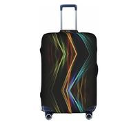 Evengigy Colorful Lines Art Print Luggage Cover Suitcase Cover Travel Protector Baggage Fits18-32 Inch Luggage