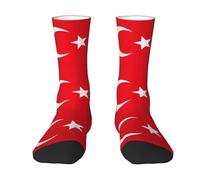 Evengigy Flag of Turkey Funny Socks Crazy fashion Cool Personalized soft Crew Socks for Men Women unisex
