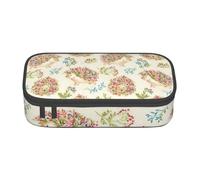 Evengigy Floral Hedgehogs Print Pencil Case Pencil Bag Pouch,Portable Desigh,Women Travel Makeup Bag, Purse