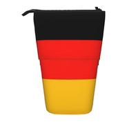 Evengigy Germany Flag Print Cute Pencil Case with Zip Adjustable Stand Pencil Holder Funny Makeup Bag