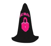 Evengigy just married print Hooded Cape For Teenagers Halloween Hooded Cloak, children Cosplay Cloak Robe