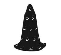 Evengigy killer whale dolphin ocean print Hooded Cape For Teenagers Halloween Hooded Cloak, children Cosplay Cloak Robe