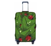 Evengigy Leaves and Ladybugs Print Luggage Cover Suitcase Cover Travel Protector Baggage Fits18-32 Inch Luggage