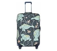 Evengigy Manatee Animals Print Luggage Cover Suitcase Cover Travel Protector Baggage Fits18-32 Inch Luggage