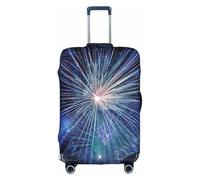 Evengigy New Year Pyrotechnics Print Luggage Cover Suitcase Cover Travel Protector Baggage Fits18-32 Inch Luggage