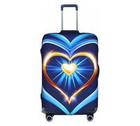 Evengigy Sky Blue Heart Print Luggage Cover Suitcase Cover Travel Protector Baggage Fits18-32 Inch Luggage