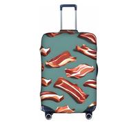 Evengigy Streaky Bacon Pattern Print Luggage Cover Suitcase Cover Travel Protector Baggage Fits18-32 Inch Luggage