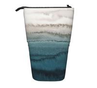 Evengigy Within The Tides Print Cute Pencil Case with Zip Adjustable Stand Pencil Holder Funny Makeup Bag