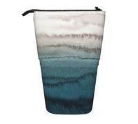 Evengigy Within The Tides Print Cute Pencil Case with Zip Adjustable Stand Pencil Holder Funny Makeup Bag