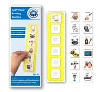 Evening/Bedtime Routine Chart, Kids Visual Schedule Autism/ADHD (English) | Children's timetable, SEN, Autism Learning Resources, Boardmaker PCS Symbols, Nonverbal Communication, PECS-compatible