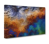 Evening Chances In Abstract Modern Art Canvas Wall Art Print Ready to Hang, Framed Picture for Living Room Bedroom Home Office Décor, 30x20 Inch (76x50 cm)