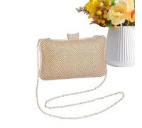 Evening Clutch Bag Crystal Rhinestone Purse Chain Handle Formal Handbag | Sparkly Party Shoulder Ideal Wedding Prom Banquet Ceremony Date Engagement Event Reception Dinner Celebration