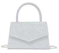 Evening Clutch Bag Women Glitter Envelope Purse Top Handle Chain Strap Fold Over Sparkly Handbag Party Wedding