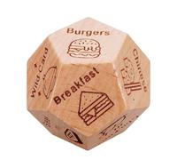 Evening Dice For Couples - Date Dice For Couples | Date Night Decision Dice | Food Decision Dice | Dinner Dice | Wooden Dice For Birthday | Christmas |