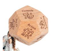 Evening Dice For Couples - Date Dice For Couples | Date Night Decision Dice | Food Decision Dice | Dinner Dice | Wooden Dice For Birthday | Christmas |
