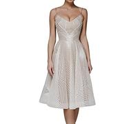 Evening Dress Women's Knee-Length Elegant Festive Ball Dresses Women's Short Dresses Spaghetti Straps Swing Party Dress Sexy Backless Cocktail Dress V-Neck Sleeveless Wedding Princess Prom Dress,