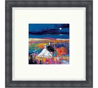 Evening Isle of Bute by John Lowrie Morrison (Jolomo) Framed Medium Overall Size 42cm x 42cm / Grey with Silver trim