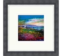 Evening Light Machrihanish Argyll by John Lowrie Morrison (Jolomo) Framed Medium Overall Size 42cm x 42cm / Grey with Silver trim