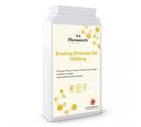 Evening Primrose Oil 1000mg 90 Capsules - Cold Pressed - High GLA Formulation with Vitamin E - No GMOs - UK Made Vegan Soft Gels