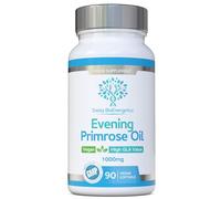 Evening Primrose Oil 1000mg 90 Capsules - Vegan & Cold Pressed - Premium High GLA Formulation - No GMOs - UK Made Vegan Soft Gels