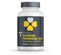 Evening Primrose Oil 1000mg Capsules | Cold Pressed Maximum Potency | 90 Omega 6 Softgels | High GLA Gamma Linolenic Acid | Money Back Guarantee | UK Made | by Transforme