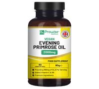 Evening Primrose Oil 2000mg 60 Vegan Softgels Cold Pressed Golden Plant-Based UK