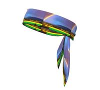 Evening Rainbow Sports Head Tie. Comfortable, Breathable, Fashionable, Unisex, Suitable for Running, Yoga, Fitness and Other Sports.