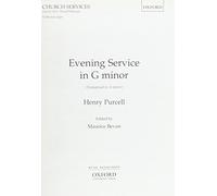 Evening Service in G minor: Vocal score by Henry Purcell (Composer) (31-Dec-1959) Sheet music