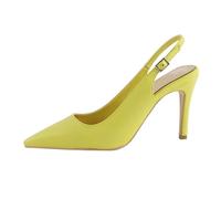 Evening Shoes for Women Low Heel Europe and The States Pointed Head Back Hollow High Heels Shallow Mouth with A Buckle Women High Heel Sandals Female Womens Slip On Shoes (Yellow, 6)