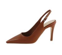 Evening Shoes for Women Low Heel Europe and The States Pointed Head Back Hollow High Heels Shallow Mouth with A Buckle Women High Heel Sandals Female Womens Slip On Shoes (Brown, 6)