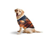 evening sky Print Breathable Dog Tshirt for Medium Large Breed