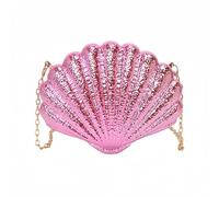 Evening Tote Bag for Women, Dinner Package，Crossbody Straps for Handbags,Bling Purse,Clutch Purses，Gifts for Women, Pink, 6.69" x 5.12" x 1.97"