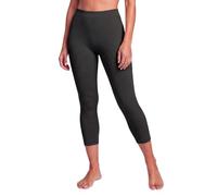EvenLina Capri Micro-Massage Compression Leggings for Women -Firm Graduated Compression, 3D Fabric Technology and Antimicrobial - Ideal for Varicose Veins, Fitness, and Daily Comfort - Medium - Noir