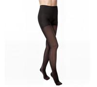 EvenLina Energising Sheer Support Compression Tights - Shaping Control Panty - Graduated Compression for Improved Circulation, Swelling & Leg Fatigue- Tights for Women Tummy Control - Noir - Large