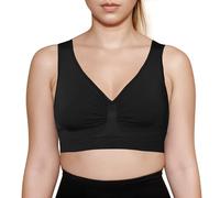 EvenLina Sculpting Seamless Bralette - Premium Bralettes for Women - Comfort Bra for Support with Light Compression and Breathable Fabric for Women’s Everyday Support Noir