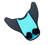 Evenlyao Monolithic Mermaid Tail Fins | One-piece Swimming Flippers | Fun Mermaid Monofin | Rubber Outdoor Diving Snorkeling Short Swim Equipment, Blue