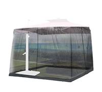 Evenlyao Mosquitoes Netting for Patio - Canopy Umbrella Net with Double Zipper Door - Polyester Mesh Screen Outdoor Garden Enclosure for 10-11FT Umbrellas