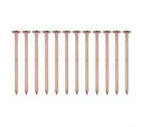 Evenoonest 4 Inch Copper Nails for Tree Stump Removal | Pure Copper, Releases Ions To Kill Roots, 4-inch Size, Minimal Surrounding Damage, 12 Nails Per Pack