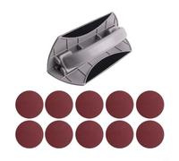 Evenoonest Corner Hand Sander, Drywall Sanding Tool, for ps Plastic | 22 x 8.6 cm, Ergonomic One-Hand Grip, for Wall Edges and Inside Corners, 1 Piece