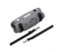 Evenoonest Protective Silicone Case for JBL Charge 6 Speaker | with Adjustable Mounting Straps and Detachable Shoulder Carry Belt, Secure Holder for Bicycle Motorcycle Golf Cart
