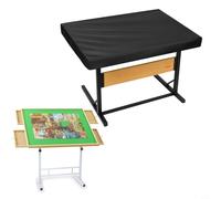 Evenoonest Puzzle Board Cover For 1500 Piece Jigsaw Puzzle Table With Drawer, Waterproof 400D Oxford Cloth Protective Cover For Indoor Or Outdoor Use(107 * 76 * 20cm)