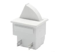 Evenoonest Refrigerator Door Light Switch 2/3 Pin AC 5A 250V, Plastic Control Switch Replacement, Rocker Lever Control Refrigerator Door Light Switch for Fridge Interior Lighting(2 normally closed)